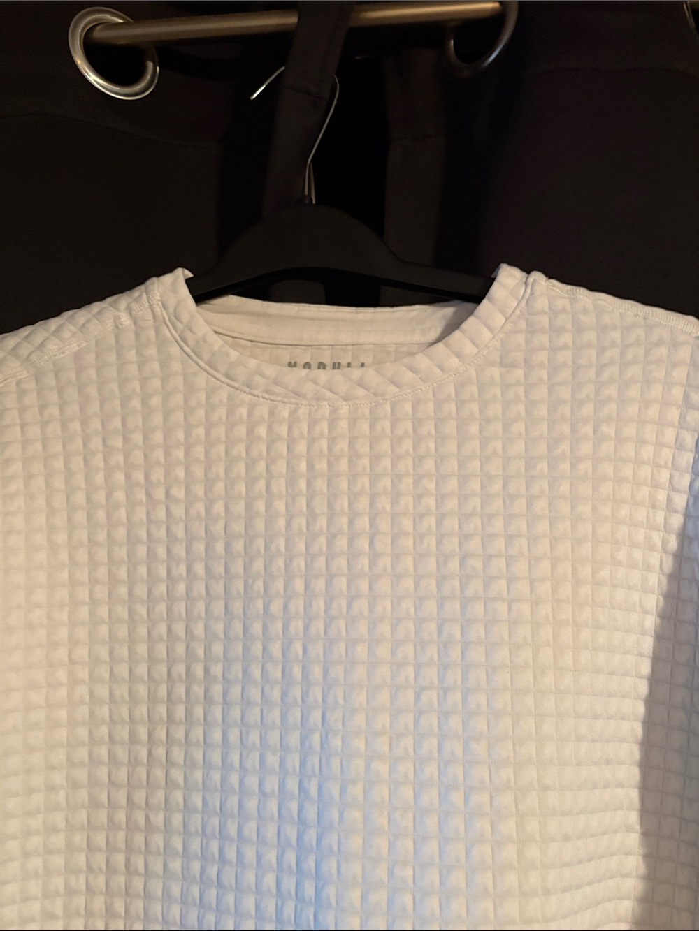 NOBULL White Quilted Waffle Crewneck Sweatshirt - Picture 5 of 8